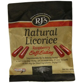 RJ's Raspberry Soft Eating Natural Licorice (300-gram Bag)