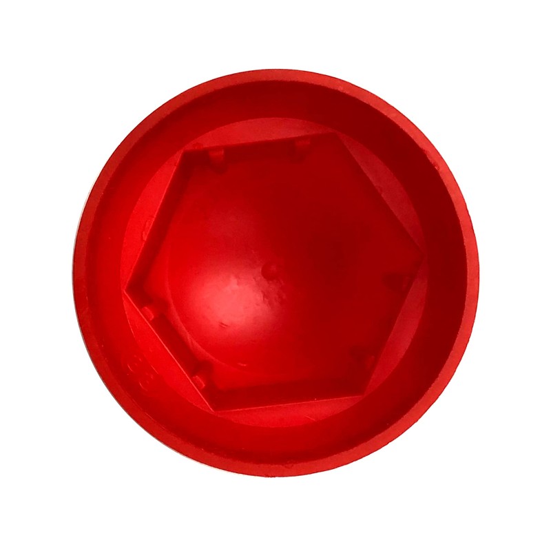 MelTruck 20 x Red Wheel Nut Caps Protection Cover Diameter