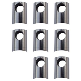 8 x Premium Cross Bar Holder Stainless Steel Diameter 22 mm for 12 mm Round Rods Bar Holder Rail Holder Truss Holder by SO-TOOLS®