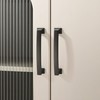 TUNNY 10 Pack Cabinet Handles-Matte Black 4"/102mm Screw Spacing Drawer
