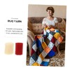 OHPHCALL 20 Rolls Latch Hook Rug Yarn DIY Crochet Hook