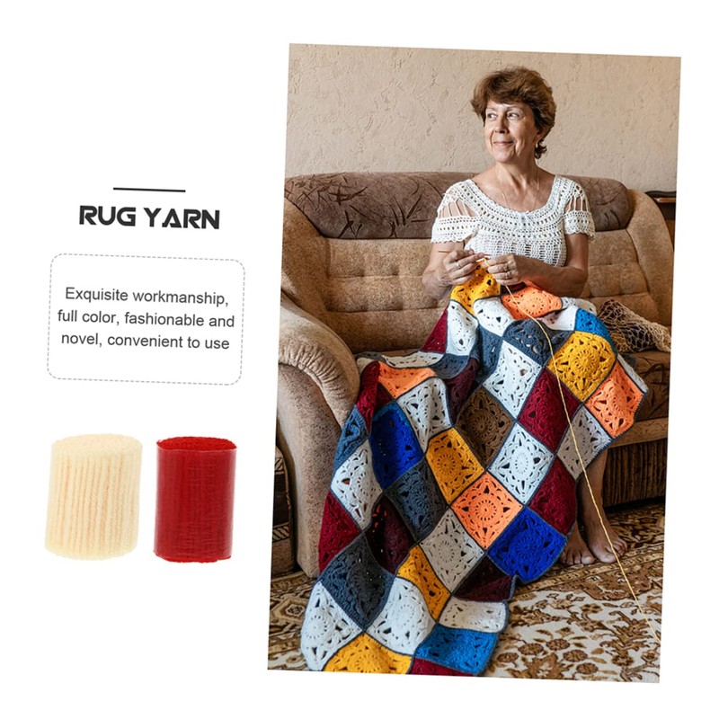 OHPHCALL 20 Rolls Latch Hook Rug Yarn DIY Crochet Hook