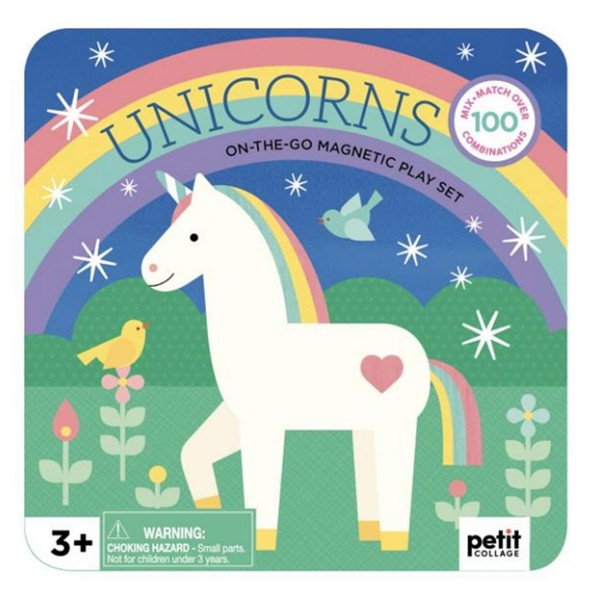 Petit Collage PTC535 Unicorns Magnetic Play Set, Multicoloured, One Size