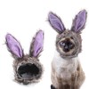 Rabbit Ears Costume, Costume for Cats, Cat Clothes (Purple)