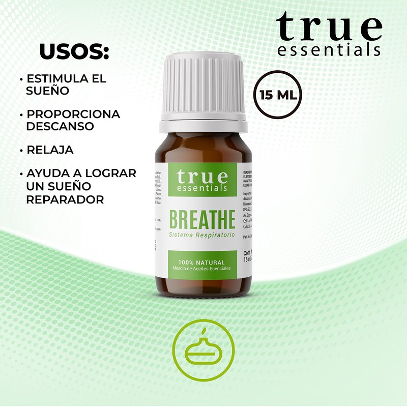 Aceite Esencial Breathe (Eucalipto, Menta, Tea Tree y más) 15ml