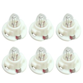 ZrAutomch HVAC Temperature Control Bulb(Set of 6pcs) Fit for Chrysler Dodge 1998-2007 Replace# 5013815AA 639-033 (White)