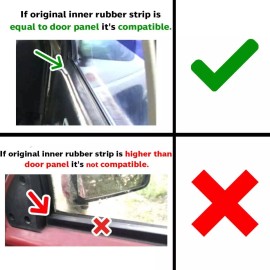 Zoparts WINDOW GLASS SEALS DOOR BELT WEATHERSTRIP FITS DATSUN HARDBODY NISSAN D21 PICKUP