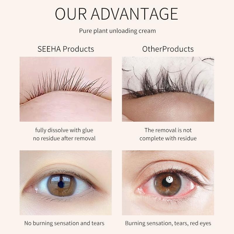 Professional-Grade Eyelash Removal Cleaning Solution for Daily Use - Makeup
