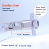 Dontay 2 Pack Pocket Door Privacy Lock, Flush Handles, 2-3/8"