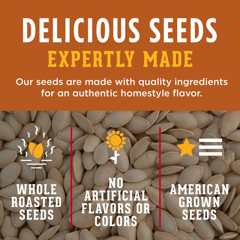 DAVID All Natural Pumpkin Seeds, 5 oz. (Pack of 12)