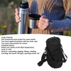 Insulated Water Bottle Carrier Adjustable Shoulder Strap 32oz 40oz Bottle