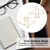100pcs Paper Clips Portable Anti Electroplating Gold Cute Shaped Metal