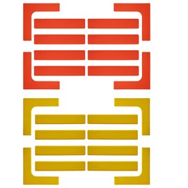 Eco Walker Court Line Marker Set Create Your Own Mini Pickleball Tennis Court (Red Yellow Court Marker)