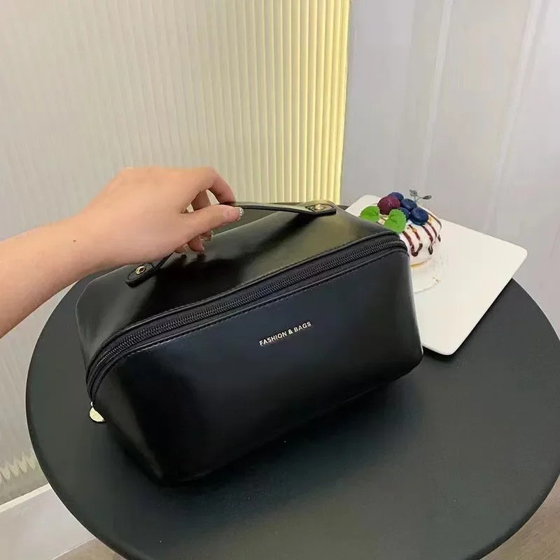 Women’s Cosmetic Box Bag – Large Travel Makeup Case with