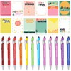 Geyee 24 Pcs Sarcastic Notepads with Sayings Pens Funny Sticky