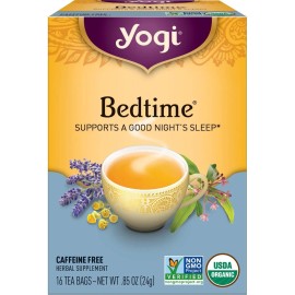 Yogi Té Hora De Acostarse, Sin Cafeína, 16 Bolsitas Sfn