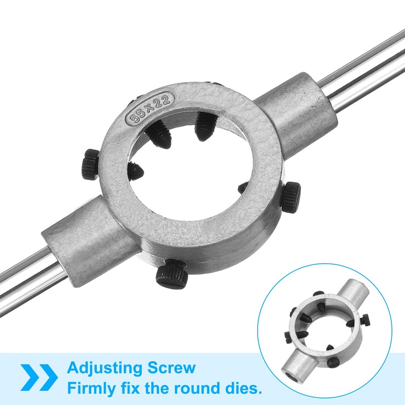 sourcing map 55mm x 22mm Die Stock Handle Wrench for