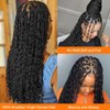 Humistwbiu Bulk Deep Wave Human Braiding Hair for Boho Braids