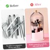 Ipetboom Rotating Makeup Brush Holder with Transparent Cover Versatile Cosmetic