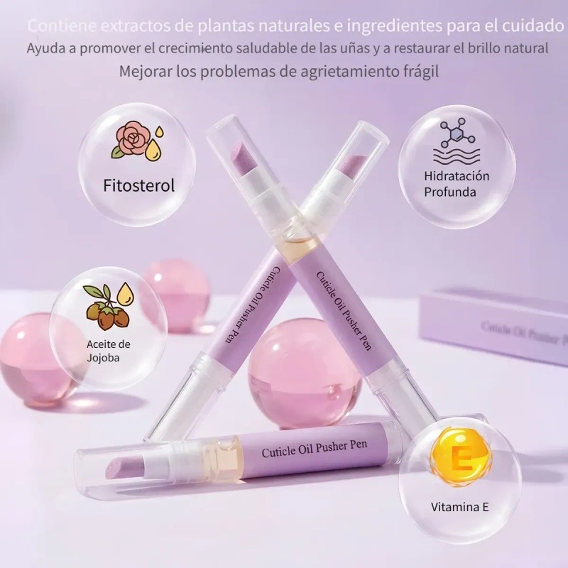 Lápiz Para Uñas Sanas. Puedes Remover La Cutícula E Hidratar