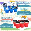 Haundry 6 Pack Classroom Caddy Storage Basket with Handle, Plastic