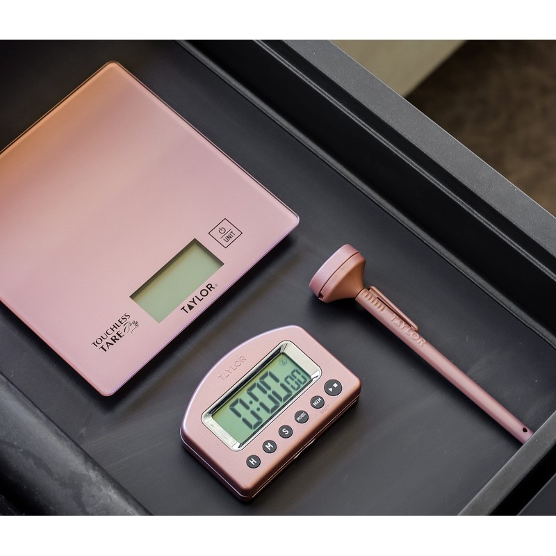 Taylor Pro 3-Piece Kitchen Measuring Set with Hygienic Digital Scales,