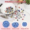 PATIKIL 50 Pcs Rhinestone Beads for Jewelry Making, 10mm Shiny