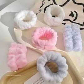 Anti-Drip Microfiber Headband and Wristband Set for Face Washing, 20-Piece Pack 20 Pieces