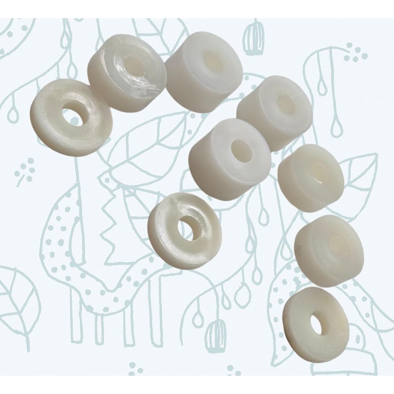 M5 Wide White Nylon Spacers Insulating Washers for M5 M6