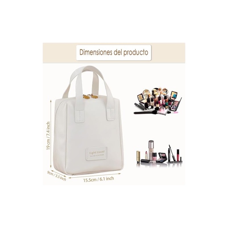 GeorgeX Bolsa de Maquillaje de Viaje para Mujer, Estuches de