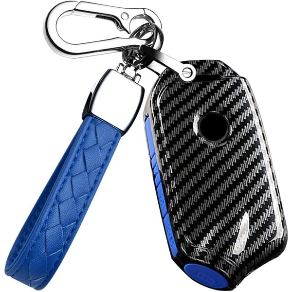 HIBEYO 3 4 Button Key Fob Cover for Kia Stinger