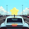 Yellow Star-Shape Car Antenna Topper, Easy to Find Car in