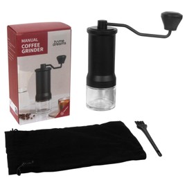 Manual Coffee Grinder, Stainless Steel Conical Burr Hand Coffee Grinder Mill, Adjustable for Fine/Coarse Grind, Perfect for Home and Camping