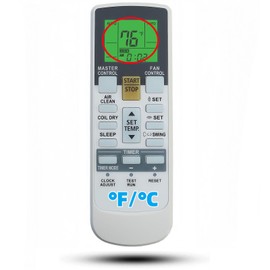 Replacement Remote Control Compatible for Fujitsu Air Conditioner Remote Controller Model Number AR-RAH1U (Fahrenheit and Backlight)
