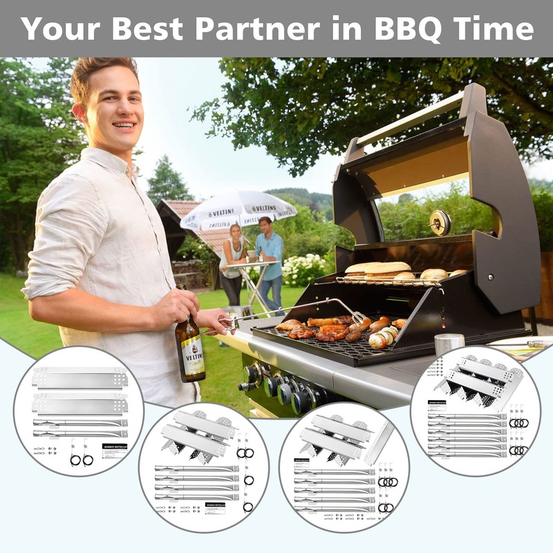 Barbqtime Burner Grill Replacement Parts for Nexgrill 720-0898, 6 Burner