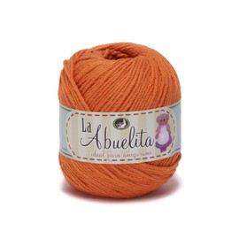 Hilaza Abuelita 100% algodón Bolsa con 5 bolitas de 50 gramos (Calabaza)