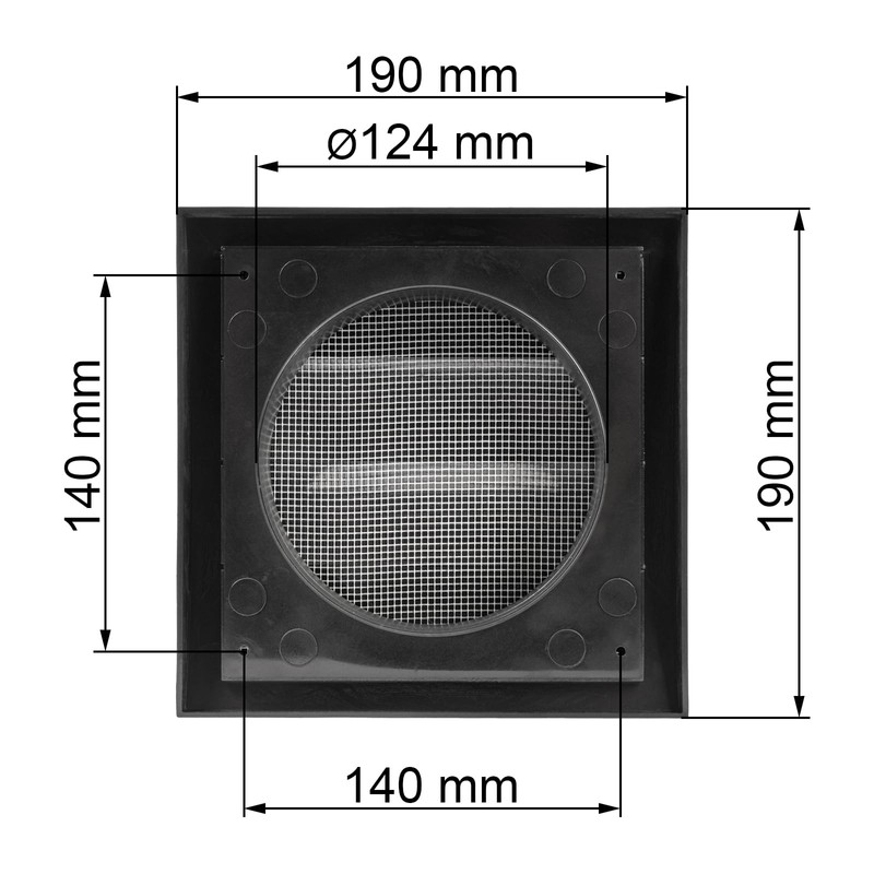 Vent Systems Ø125 mm / 5" Inch - Anthracite Air