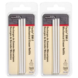 Factis Pen Style Mechanical Eraser Refills 3/Pkg-