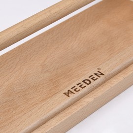 MEEDEN Kids Tabletop Paper Roll Dispenser, Solid Beech Wood with 3 Paper Rolls (12" x 75ft), Portable Art Painting Easel for Kids to Entertain, Doodle & Play