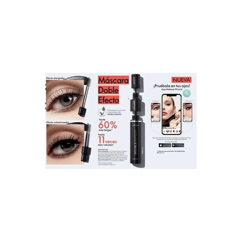 Mascara Para Pestañas Doble Efecto Largo-volumen Oriflame