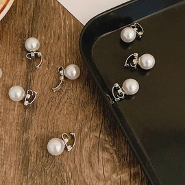 Ipetboom 10pcs Mini Pearl Hair Clips for Women Braid Hair Accessories Elegant Decoration for Brides and Girls for Special Occasions