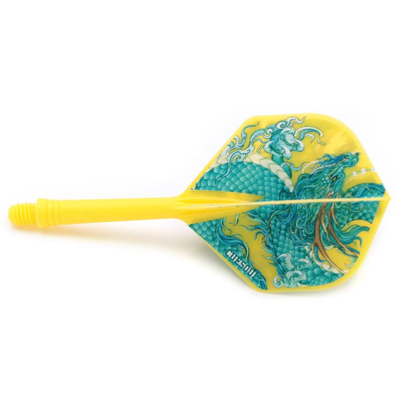 CUESOUL Integrated Dart Shaft and Flights with Four Mythological Symbols