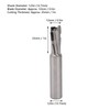 Spiral Carving Cutter Diamond CNC Router Cutting Bit with 1/2in