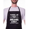 Print4U Awesome Chef Funny Fathers Day BBQ Cooking Novelty Apron