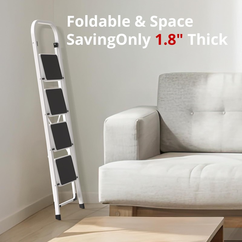 HBTower Step Ladder Folding Step Stool Step Ladder, Step Stool