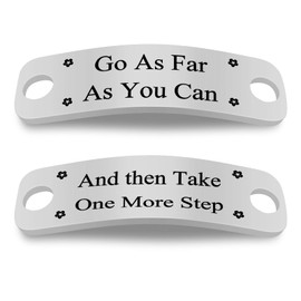 Heigebi Inspirational Shoelace Tags for Runner Trainer Tags Motivation Gift Runners Shoe Tag Runners Gift Shoe Lace Tags Fitness Gym Presents Inspirational Gift for Girls Boys Men Women Friend