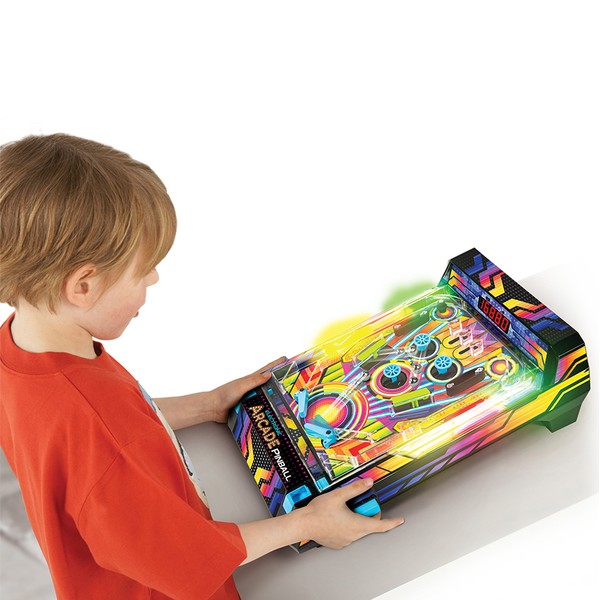 Fat Brain Toys Electronic Arcade Pinball - Tabletop Pinball Machine