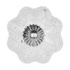 ETHNICITI Pumpkin White Crackle 40mm Ceramic Door Knobs Vintage Shabby