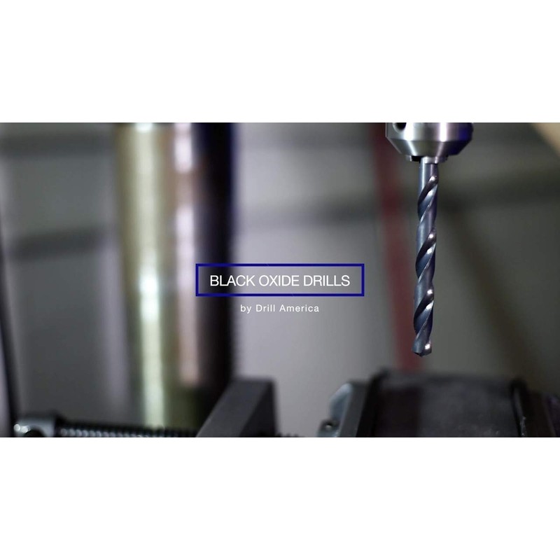 Drill America - DWDN1/64P12 1/64" High Speed Steel Black Oxide