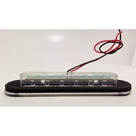 Pactrade Marine 2PCS Boat RV Auto LED Strip Light 6 Cool White PC Flush Mount